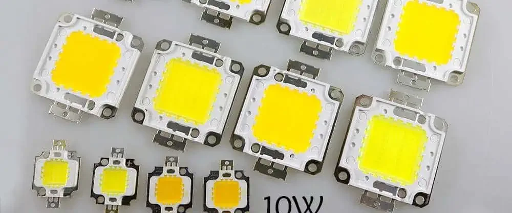 LED component packages arranged for inspection