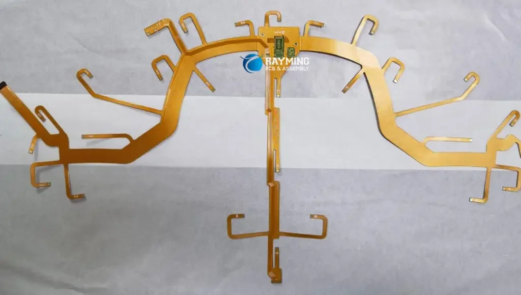 Flexible circuits with shaped interconnect arms