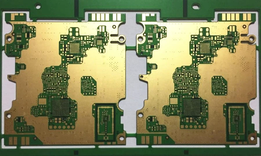 Dense multilayer PCB product with fine-pitch land patterns