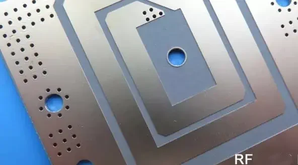RF board photograph from the RAYPCB RF-35 article. Material identity is established by the ordered specification and certificate.