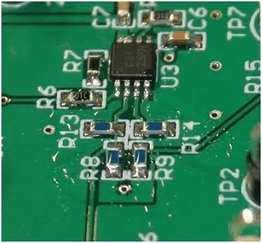 the PCB with excess flux