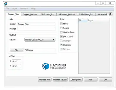 Figure 2: Selecting CAM Processor File Format