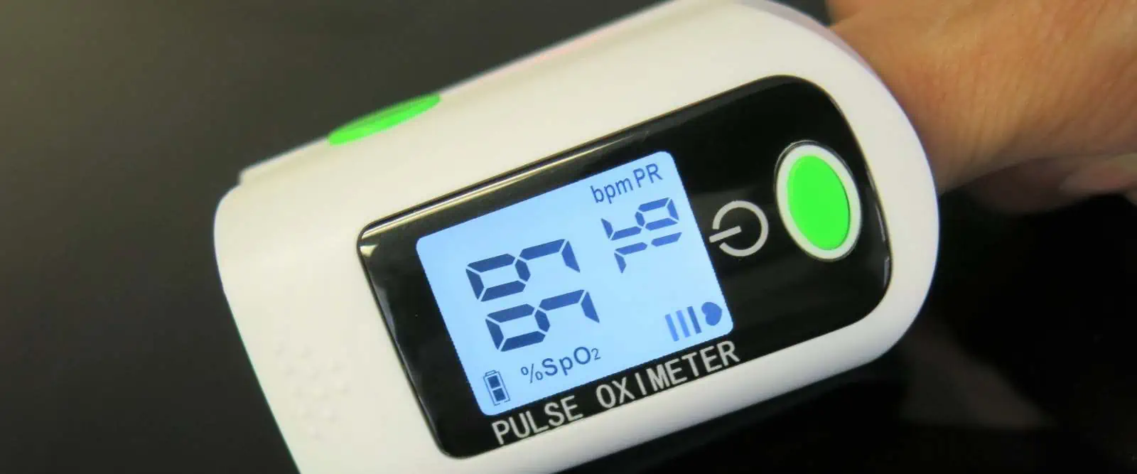 Finger oxygen sensor