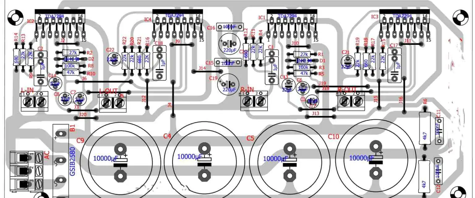 TDA7294 PCB