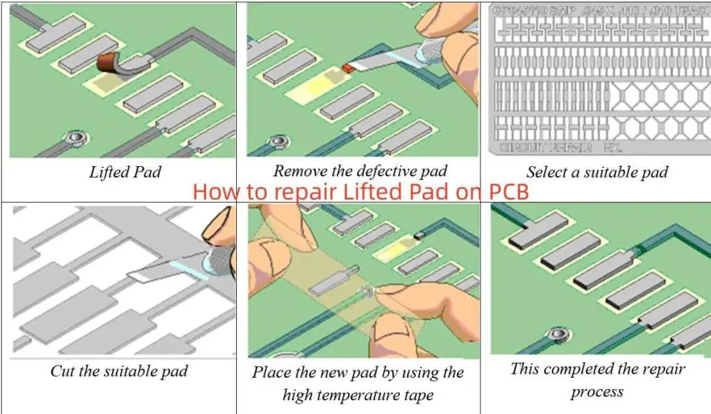 How to repair Lifted Pad on PCB