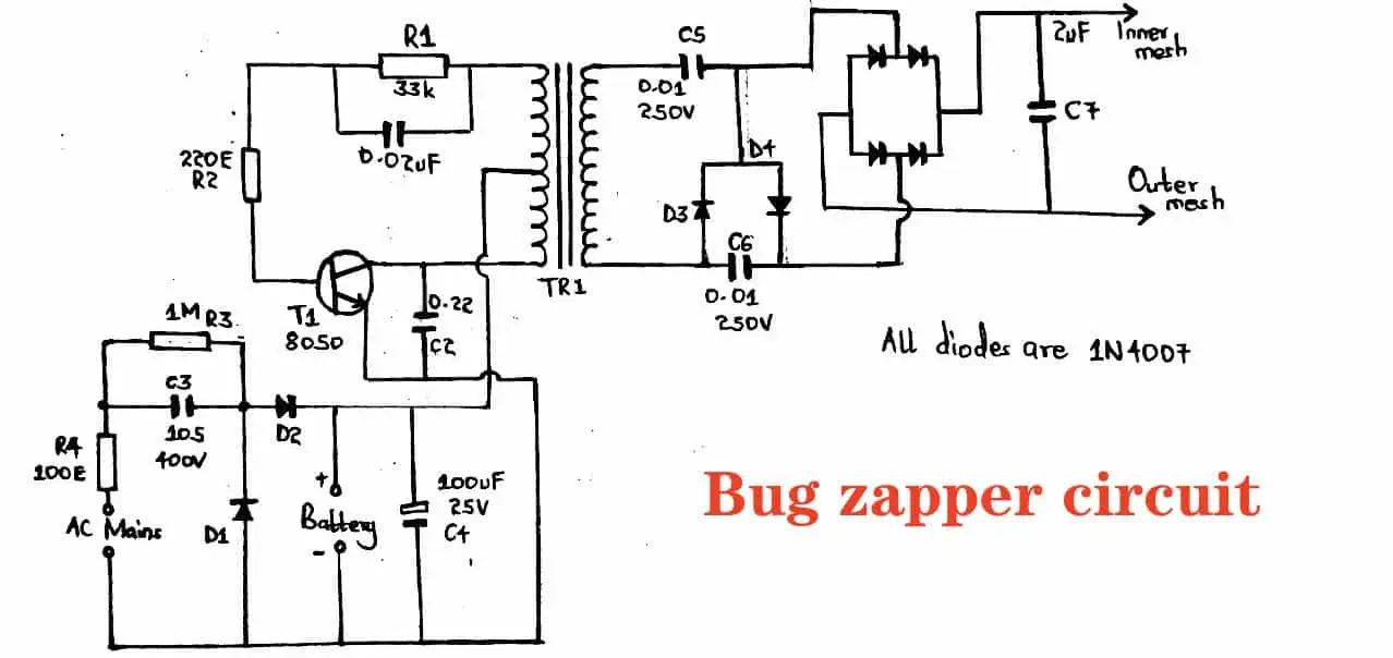 bug zapper circuit