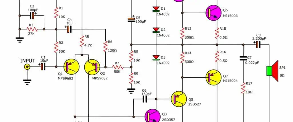 Amplifier circuit diagram