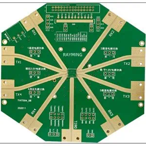 RayMing 8 Layer RO4350B+TU768 Microwave PCB Hybrid Board for 5G Testing