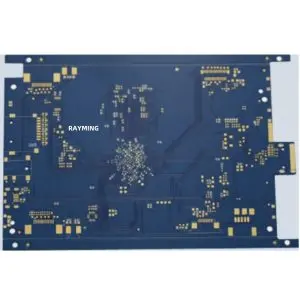 RayMing 6 Layer Blue solder Mask Through Hole PCB Board