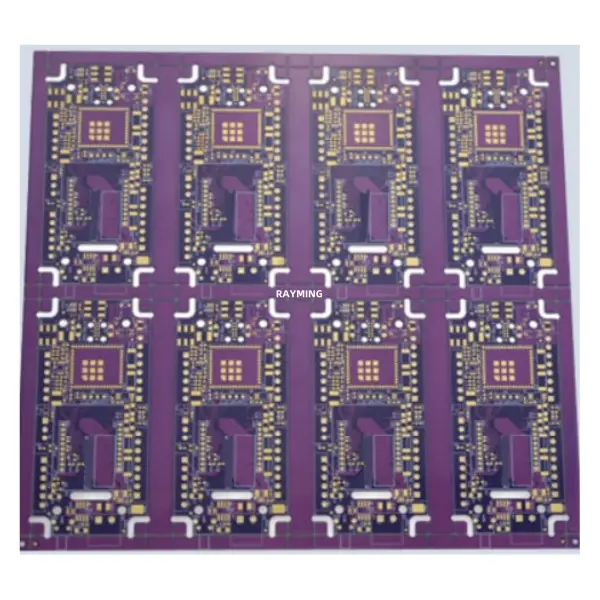 RayMing 6 Layer Purple Solder Mask Through Hole PCB