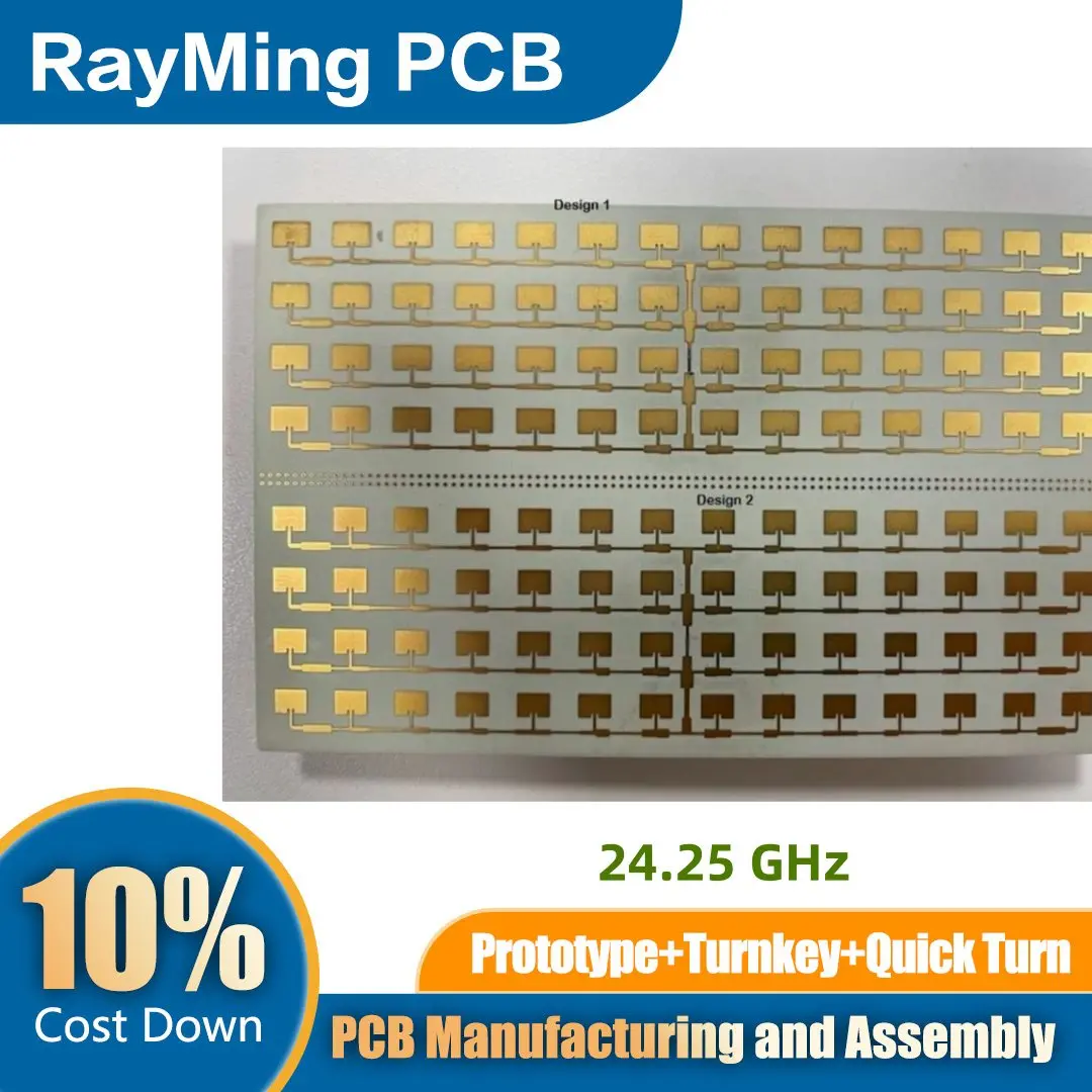 RAYMING 14X4 antenna array, operating Frequency 24.25 GHz PCB