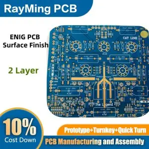 RayMing 2 Layer 1.6mm ENIG PCB Surface Finish