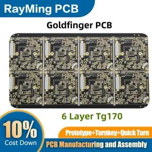 RayMing 6 Layer TG170 Goldfinger PCB
