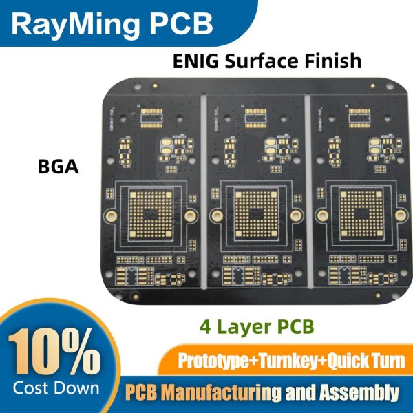 RayMing ENIG Surface Finish 4 LAYER BGA PCB