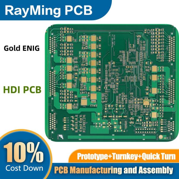 RayMing Gold ENIG 8 Layer HDI PCB